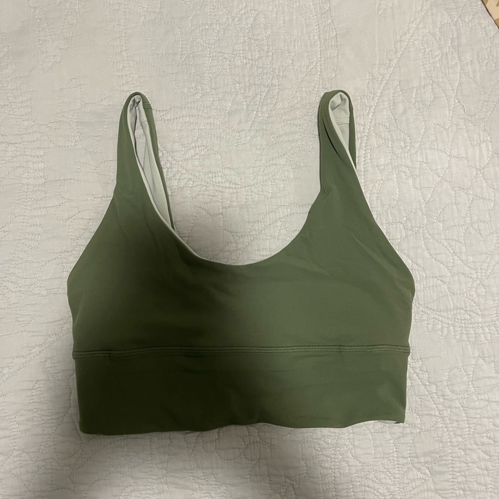 Lululemon reversible green sports bra size 6